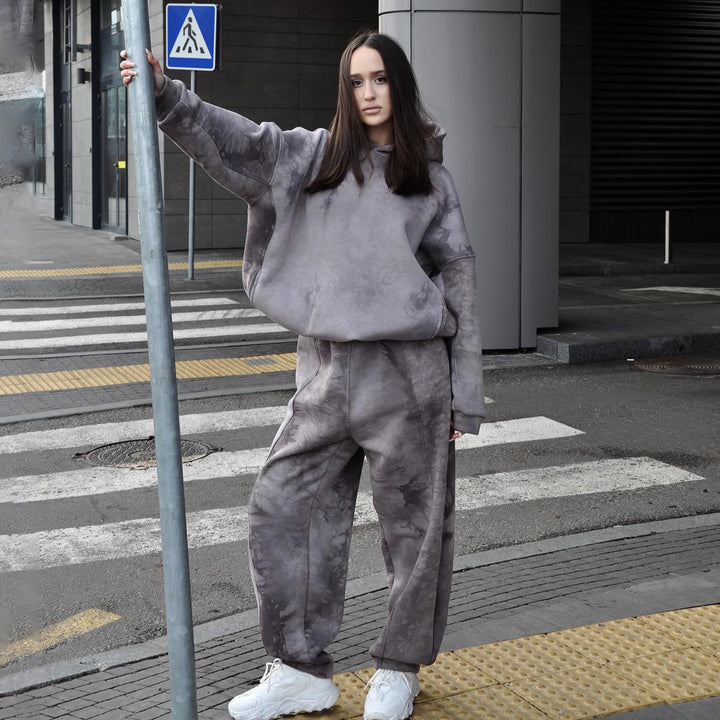 Damer avslappnad oversized sport-joggingdräkt Mirla-Eva Jonsson