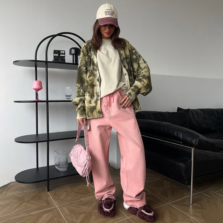 Damer avslappnad oversized stickad cardigan Mirla-Eva Jonsson