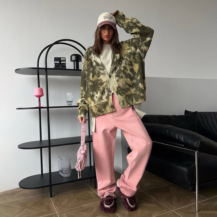 Damer avslappnad oversized stickad cardigan Mirla-Eva Jonsson