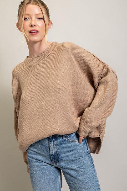 Damer avslappnad oversized stickad tröja Mirla-Eva Jonsson