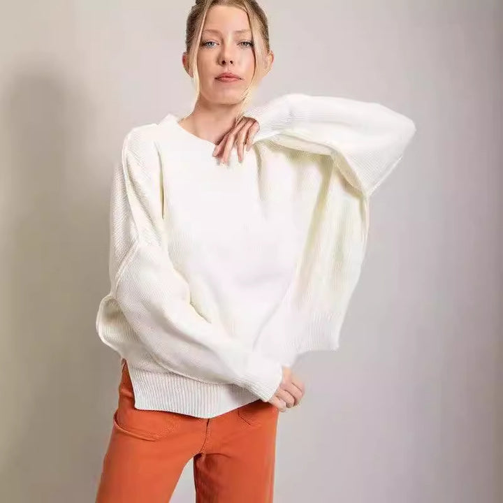 Damer avslappnad oversized stickad tröja Mirla-Eva Jonsson