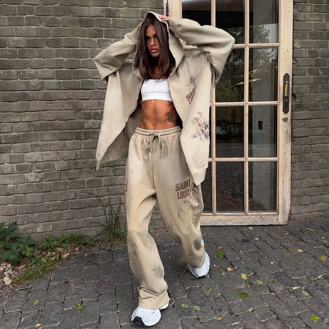 Damer avslappnad oversized sweat-outfit Mirla-Eva Jonsson