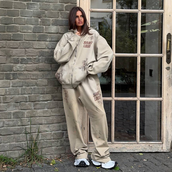 Damer avslappnad oversized sweat-outfit Mirla-Eva Jonsson