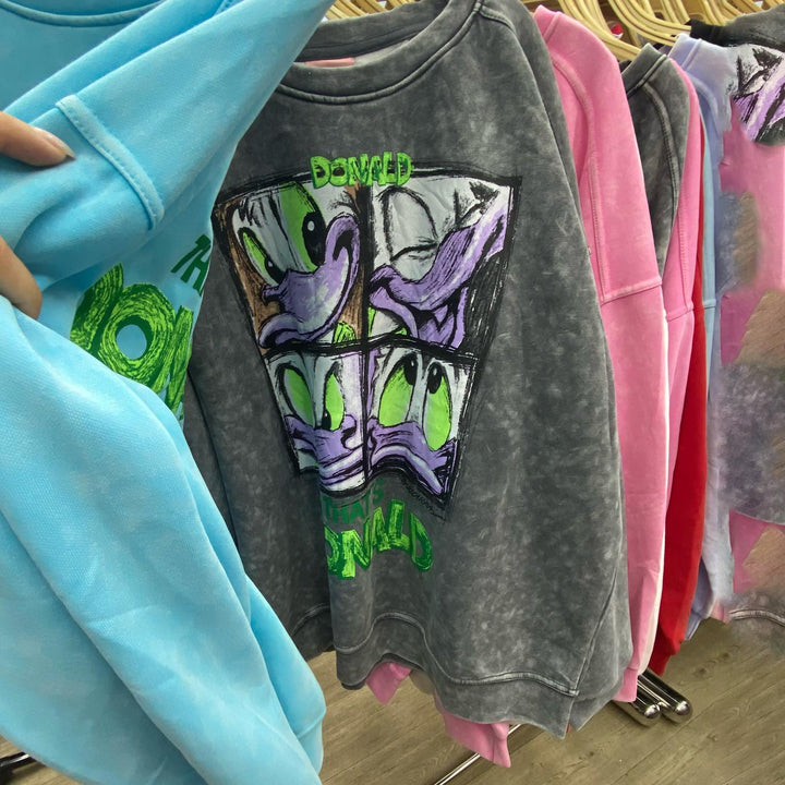 Damer avslappnad oversized sweatshirt med kreativ cartoon-tryck Mirla-Eva Jonsson