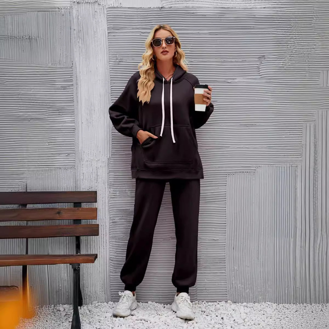 Damer avslappnad oversized sweatshirt- och joggingbyx-set Mirla-Eva Jonsson