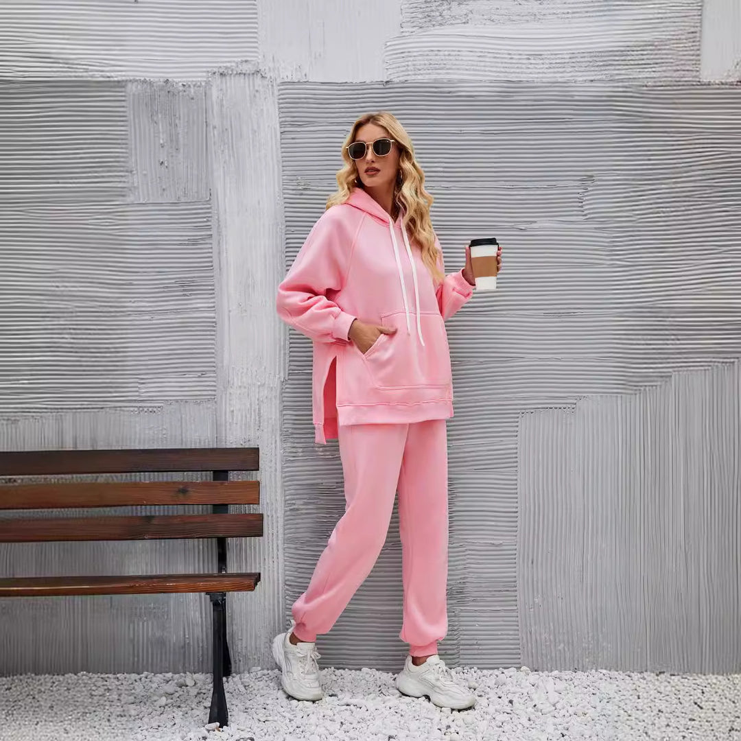Damer avslappnad oversized sweatshirt- och joggingbyx-set Mirla-Eva Jonsson