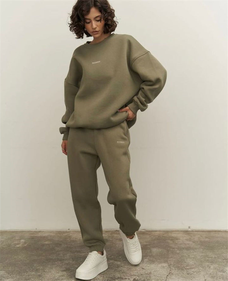 Damer avslappnad oversized sweatshirt-set med gummiband och långa ärmar Eva Jonsson-Eva Jonsson