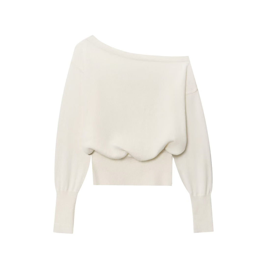 Damer avslappnad oversized topp med asymmetrisk snitt Mirla-Eva Jonsson