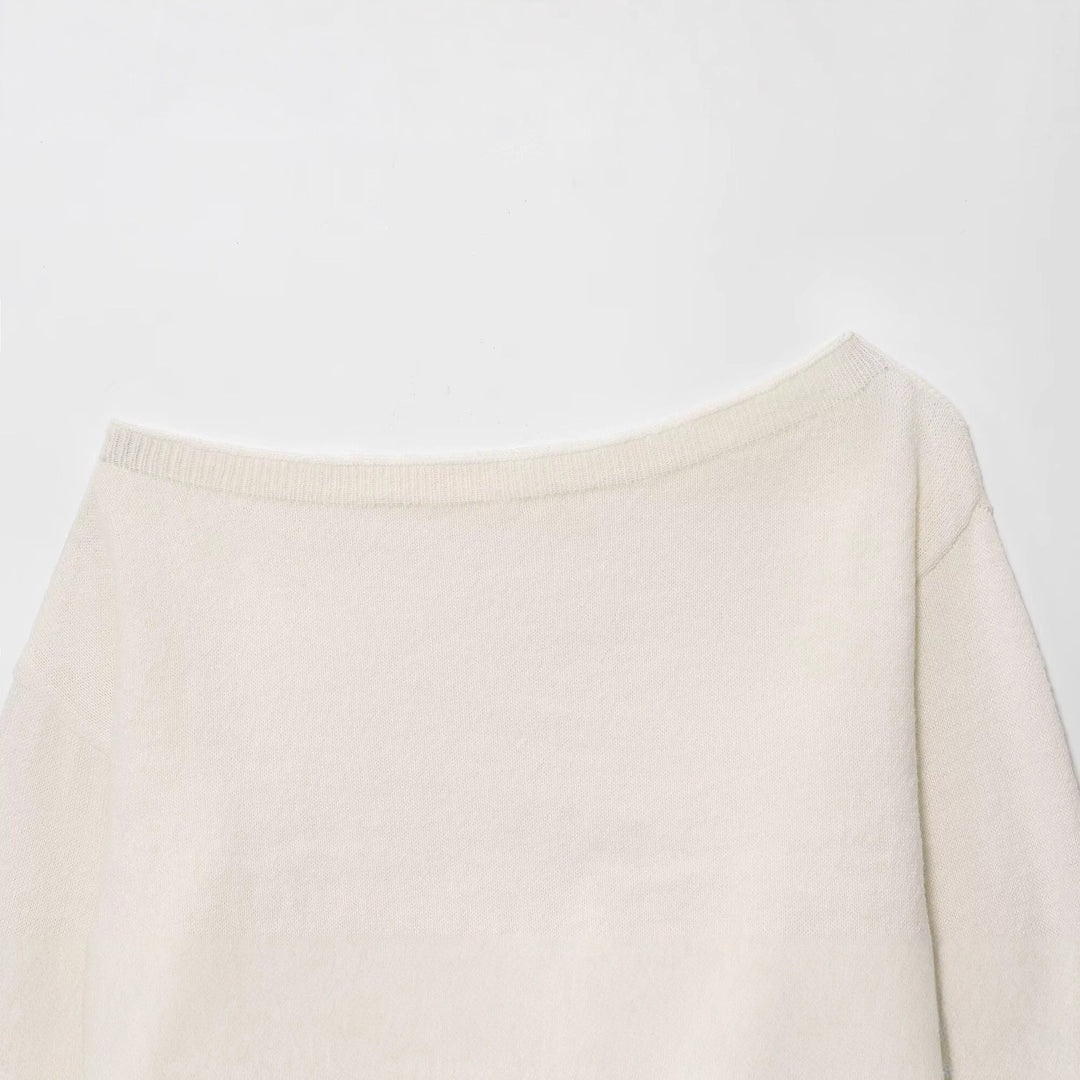 Damer avslappnad oversized topp med asymmetrisk snitt Mirla-Eva Jonsson