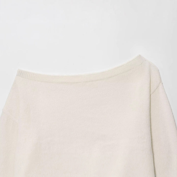 Damer avslappnad oversized topp med asymmetrisk snitt Mirla-Eva Jonsson