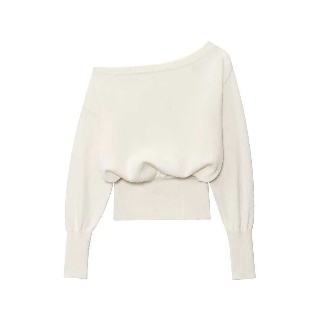 Damer avslappnad oversized topp med asymmetrisk snitt Mirla-Eva Jonsson