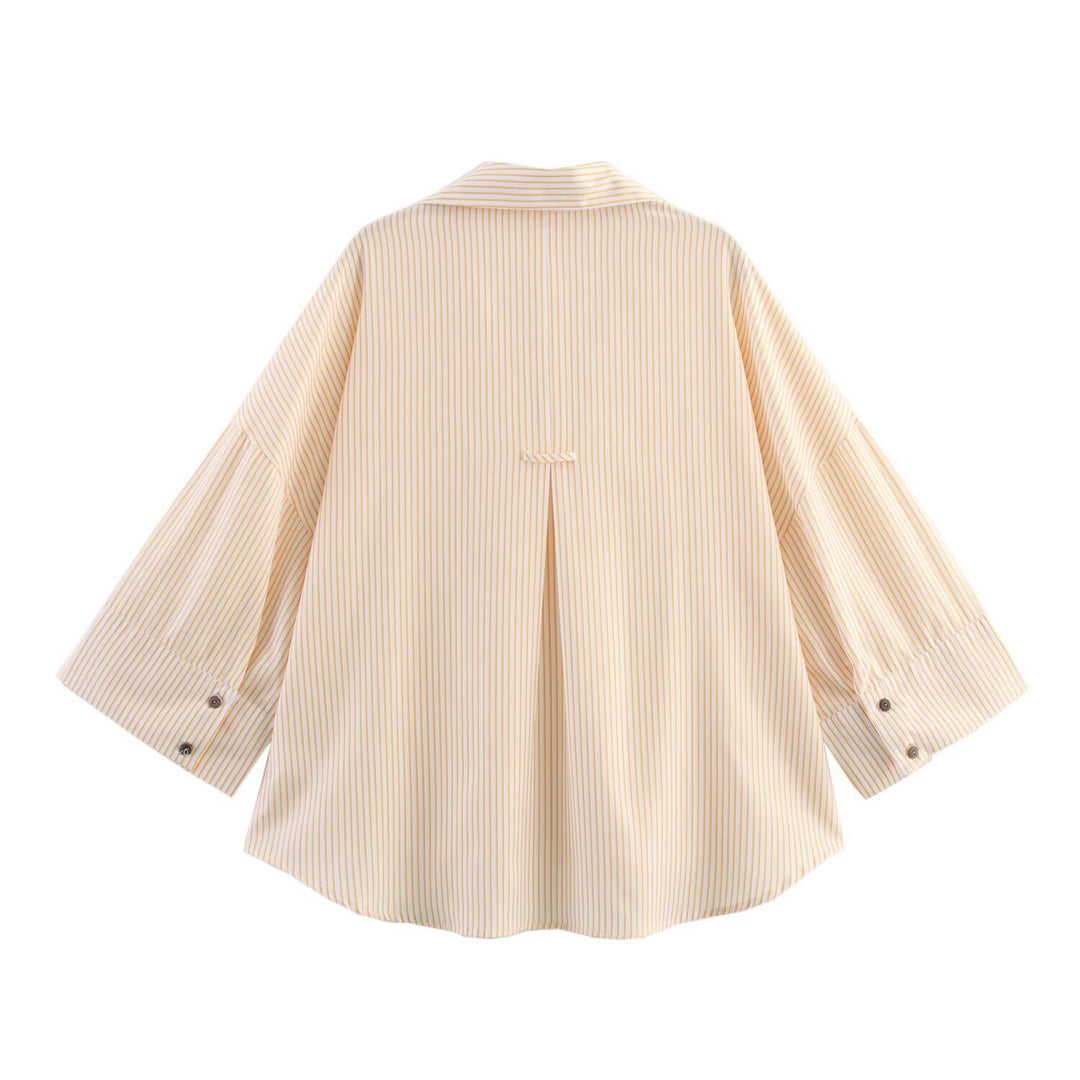 Damer avslappnad randig blus med oversized snitt Mirla-Eva Jonsson