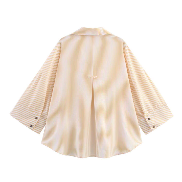 Damer avslappnad randig blus med oversized snitt Mirla-Eva Jonsson