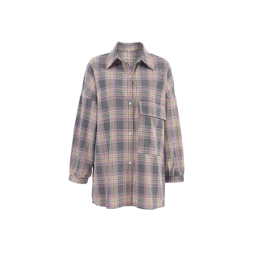 Damer avslappnad rutigt Overshirt Mirla-Eva Jonsson