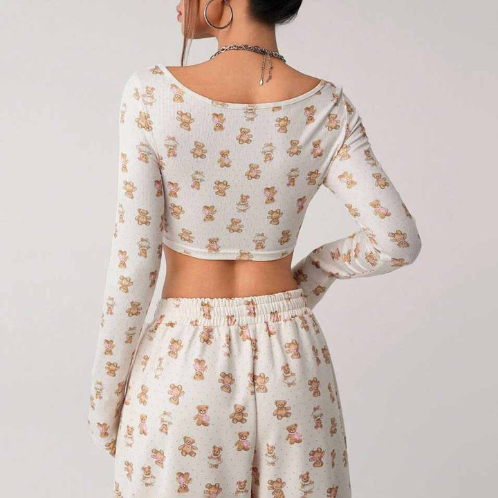 Damer avslappnad set med cropped topp och vida byxor Mirla-Eva Jonsson