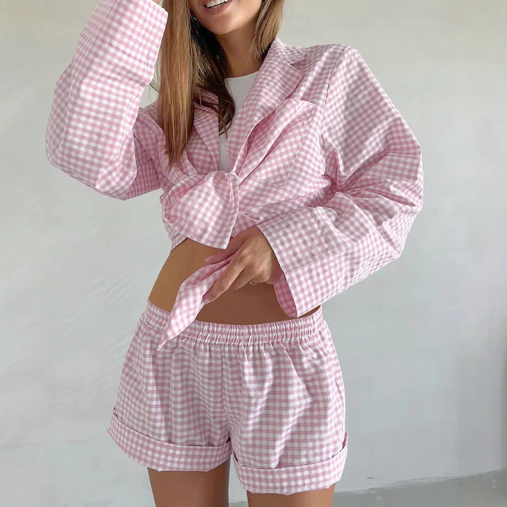 Damer avslappnad sommaröverdel och shorts-set Mirla-Eva Jonsson