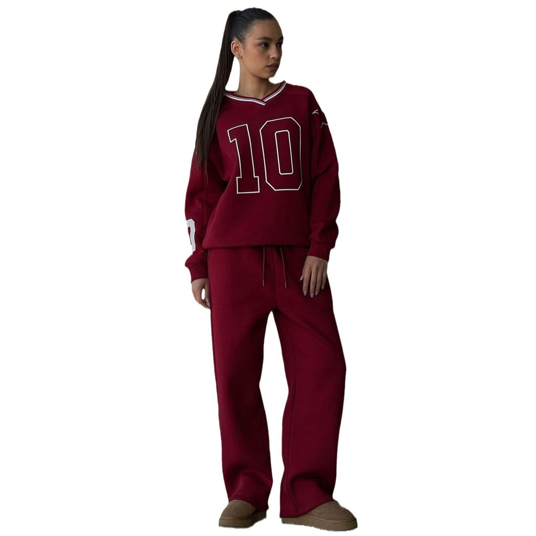 Damer avslappnad sportdräkt med oversized skärning och elastiskt midjeband Mirla-Eva Jonsson