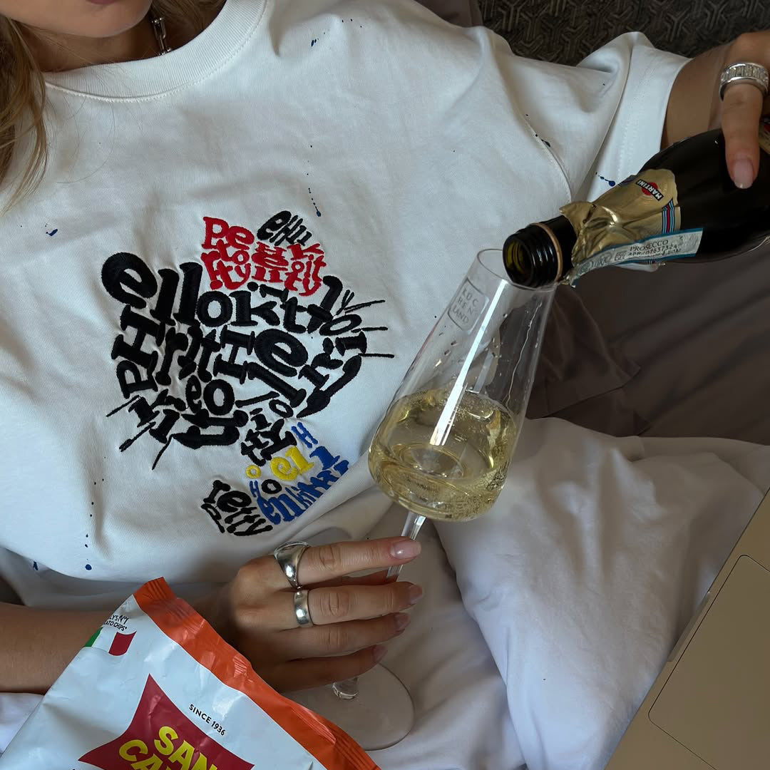 Damer avslappnad statement-t-shirt Mirla-Eva Jonsson
