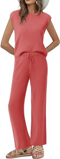 Damer avslappnad stickad loungewear-set med lös passform Mirla-Eva Jonsson