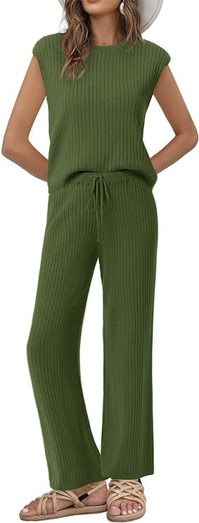 Damer avslappnad stickad loungewear-set med lös passform Mirla-Eva Jonsson