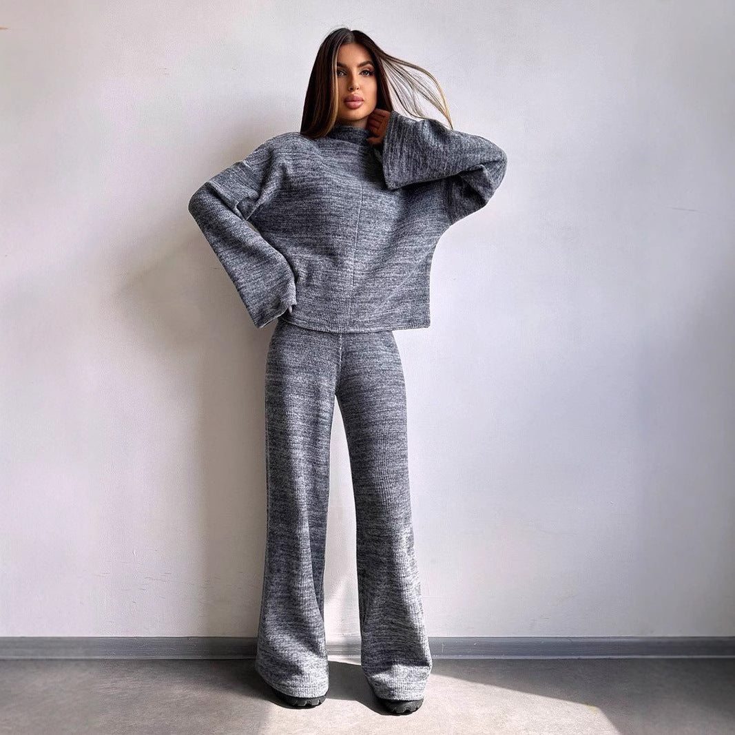 Damer avslappnad stickad loungewear-set med vid passform Mirla-Eva Jonsson