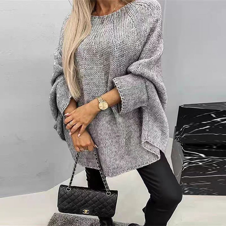 Damer avslappnad stickad tröja med bred passform och modernt design Mirla-Eva Jonsson