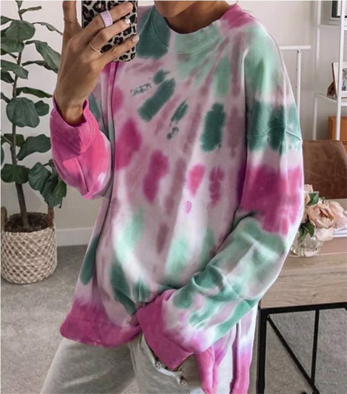 Damer avslappnad sweatshirt med färgövergång och långa ärmar Mirla-Eva Jonsson