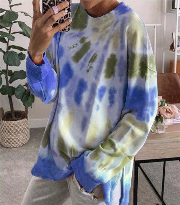 Damer avslappnad sweatshirt med färgövergång och långa ärmar Mirla-Eva Jonsson