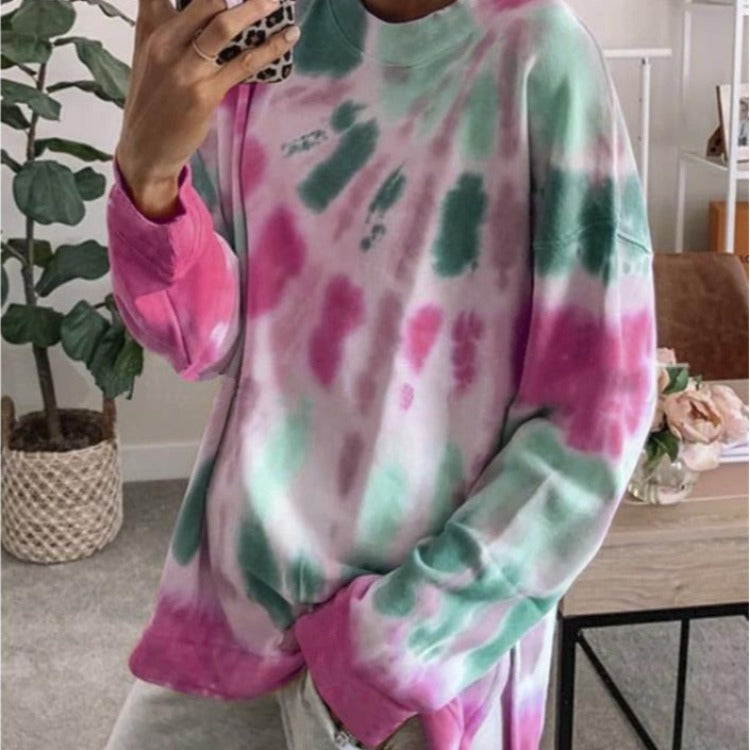 Damer avslappnad sweatshirt med färgövergång och långa ärmar Mirla-Eva Jonsson