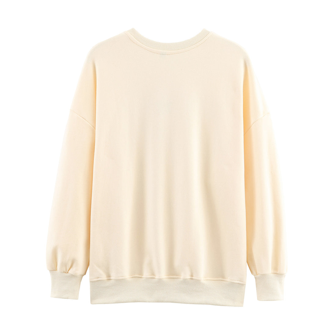Damer avslappnad sweatshirt med grafisk tryck Mirla-Eva Jonsson
