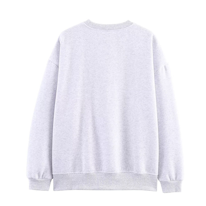 Damer avslappnad sweatshirt med kreativ tryck Mirla-Eva Jonsson