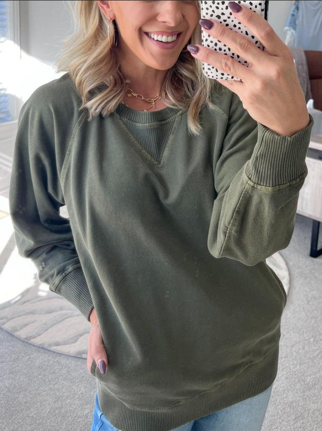 Damer avslappnad sweatshirt med lös passform och högkvalitativa material Mirla-Eva Jonsson