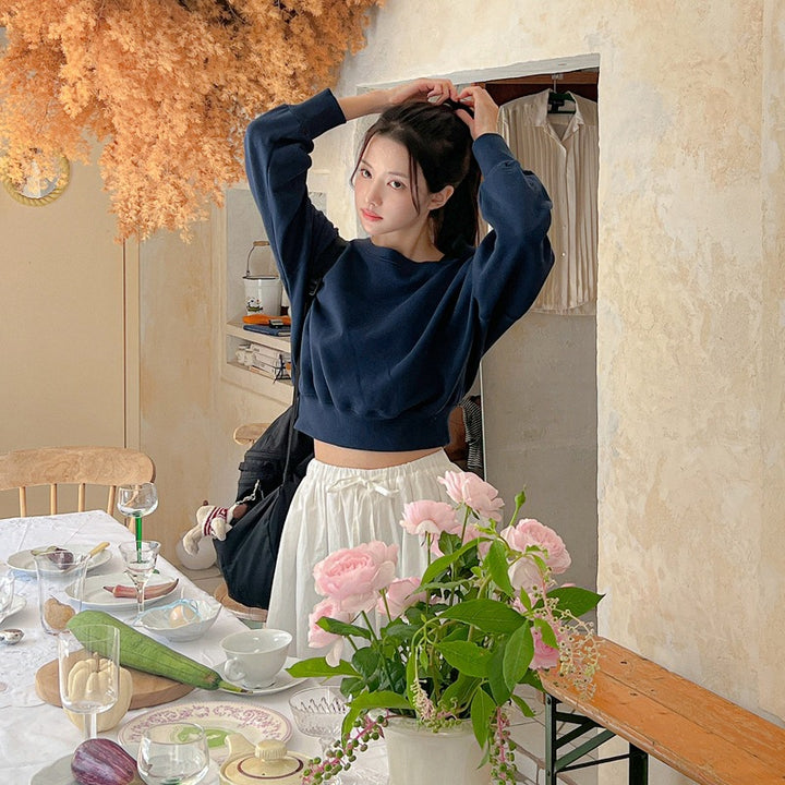 Damer avslappnad sweatshirt med modeklipp Mirla-Eva Jonsson