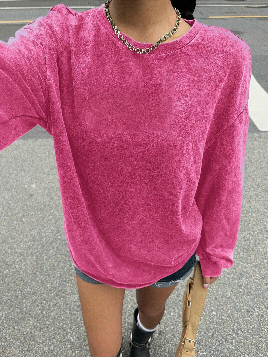 Damer avslappnad sweatshirt med oversized snitt och mjukt material Eva Jonsson-Eva Jonsson