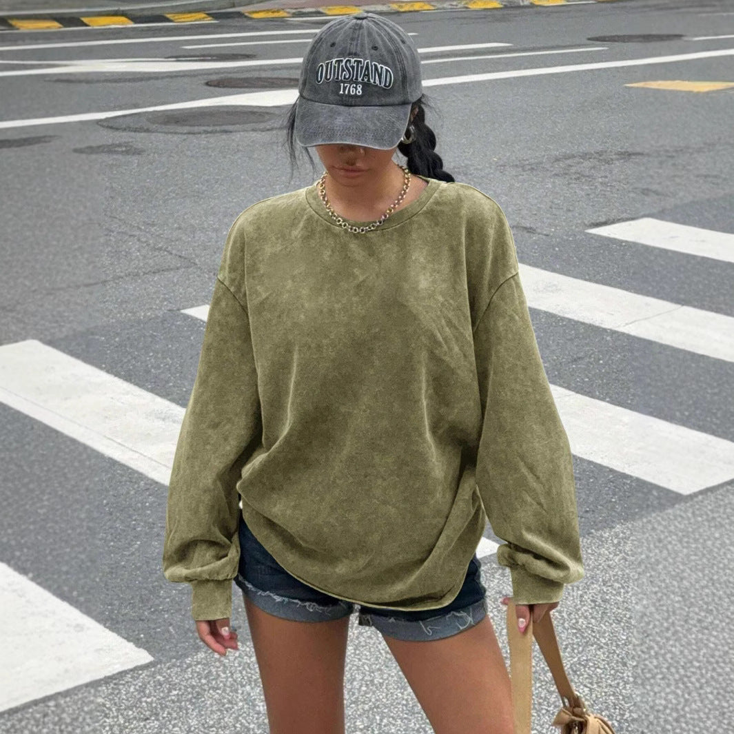 Damer avslappnad sweatshirt med oversized snitt och mjukt material Mirla-Eva Jonsson