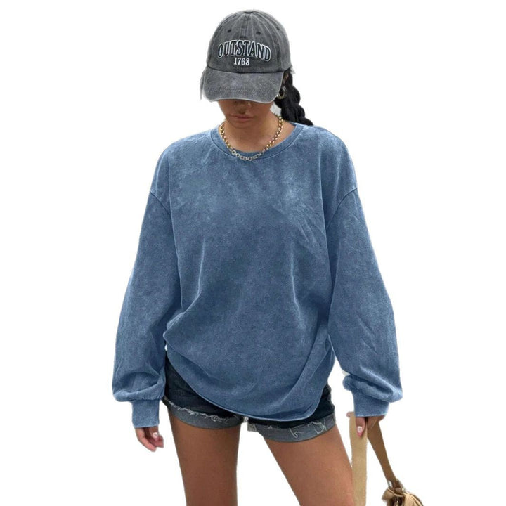 Damer avslappnad sweatshirt med oversized snitt och mjukt material Mirla-Eva Jonsson