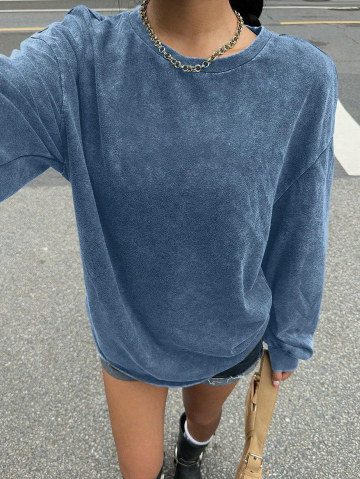Damer avslappnad sweatshirt med oversized snitt och mjukt material Mirla-Eva Jonsson