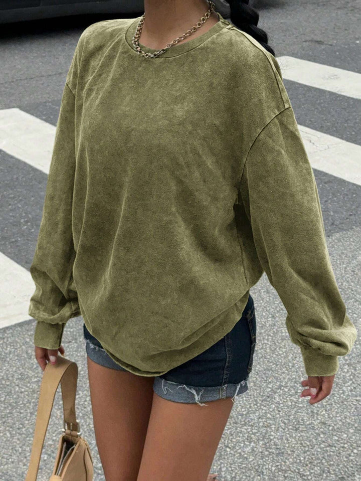 Damer avslappnad sweatshirt med oversized snitt och mjukt material Mirla-Eva Jonsson
