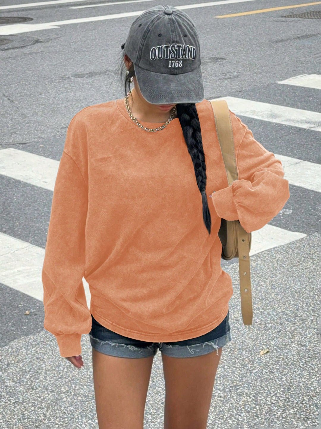Damer avslappnad sweatshirt med oversized snitt och mjukt material Mirla-Eva Jonsson
