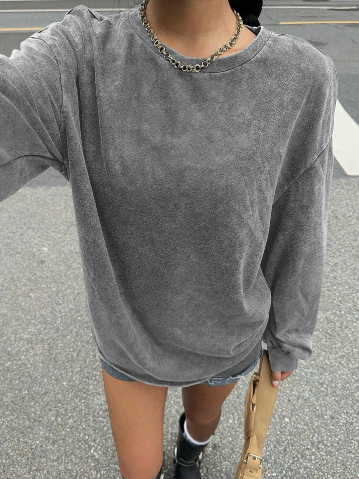 Damer avslappnad sweatshirt med oversized snitt och mjukt material Mirla-Eva Jonsson