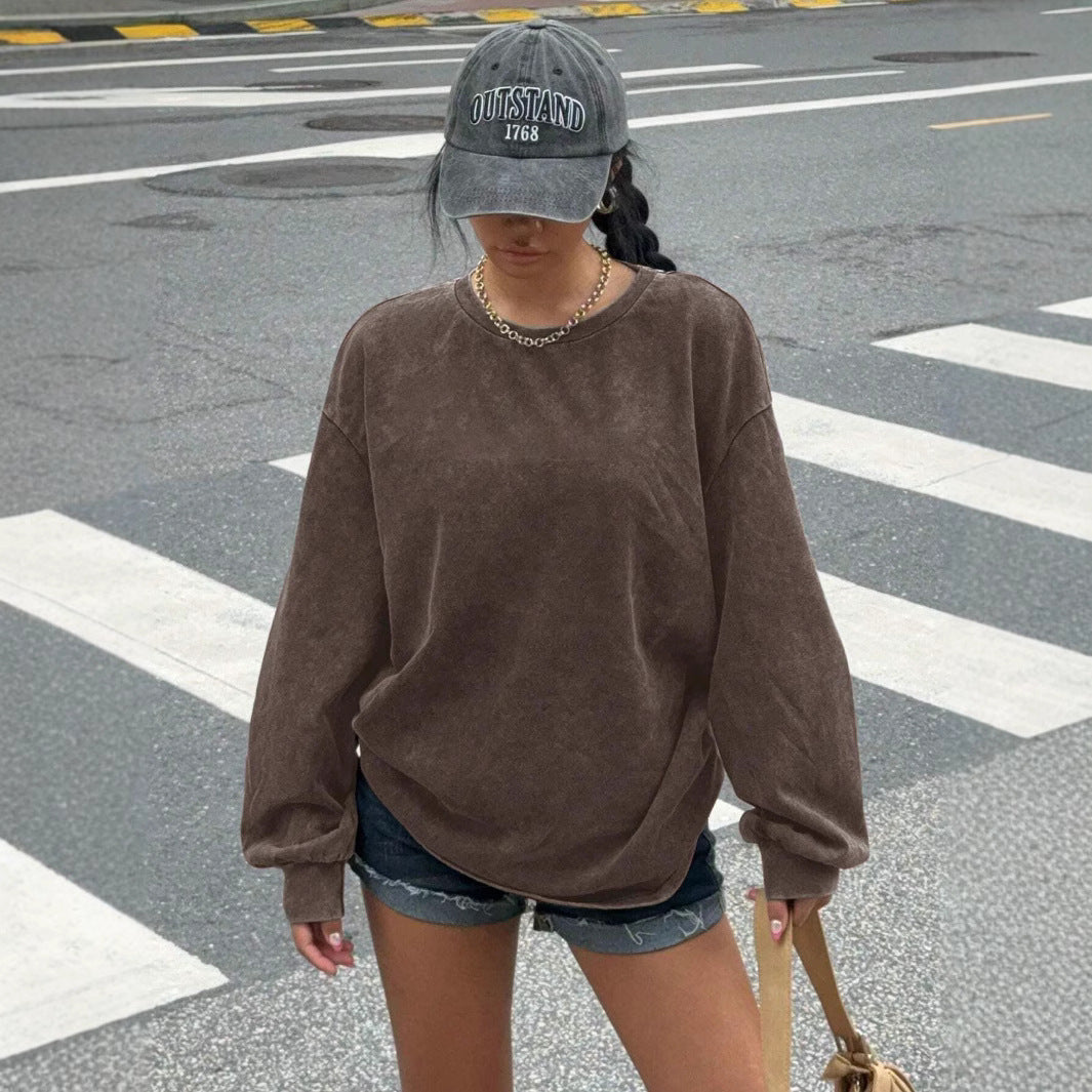 Damer avslappnad sweatshirt med oversized snitt och mjukt material Mirla-Eva Jonsson