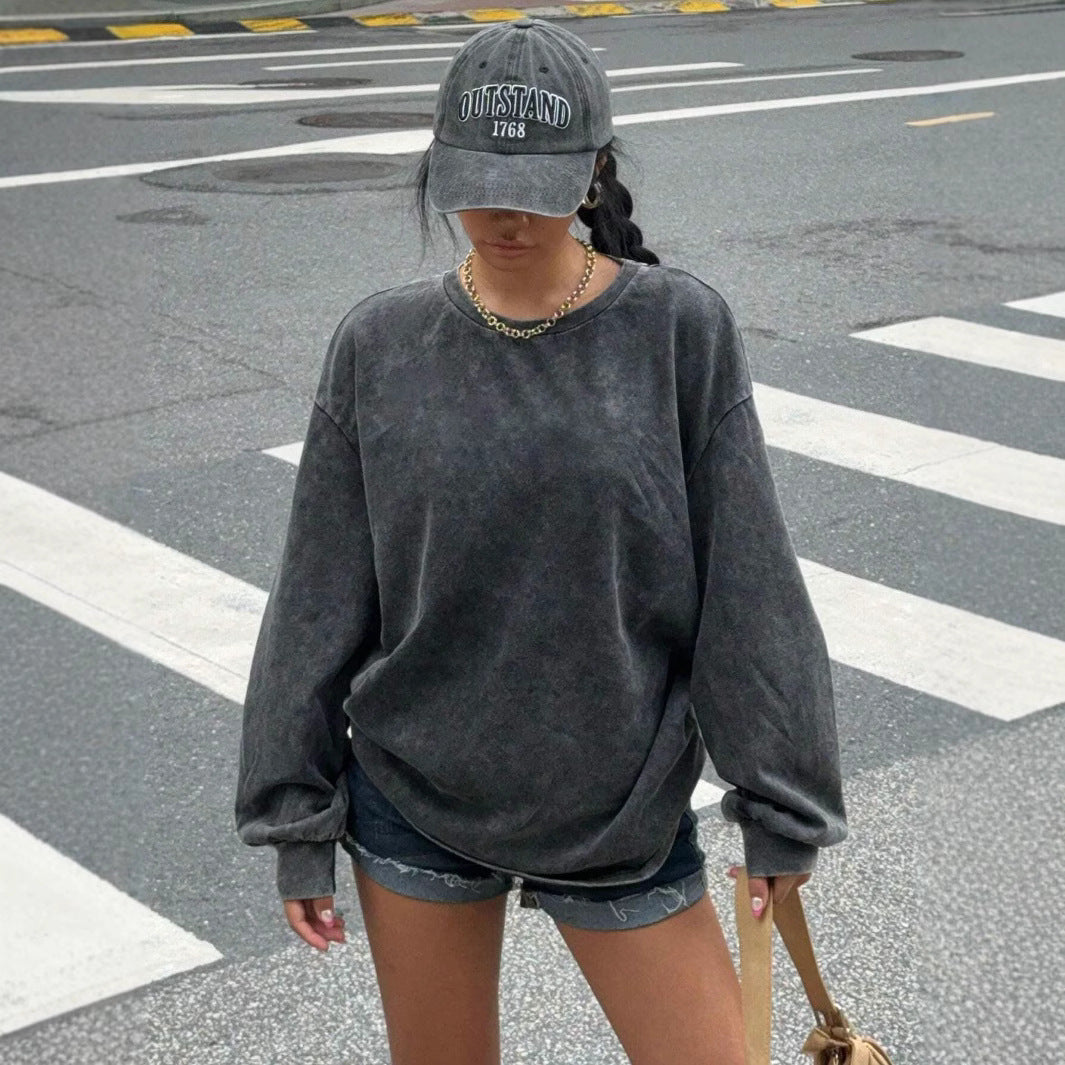 Damer avslappnad sweatshirt med oversized snitt och mjukt material Mirla-Eva Jonsson