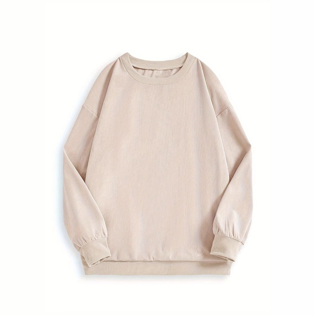 Damer avslappnad sweatshirt med ribbstruktur Mirla-Eva Jonsson