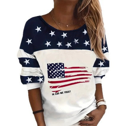 Damer avslappnad sweatshirt med stjärndesign Mirla-Eva Jonsson