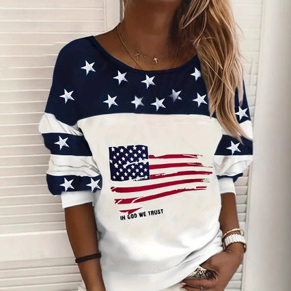 Damer avslappnad sweatshirt med stjärndesign Mirla-Eva Jonsson