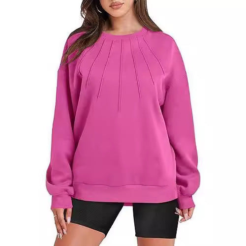 Damer avslappnad sweatshirt med strukturerad design Mirla-Eva Jonsson