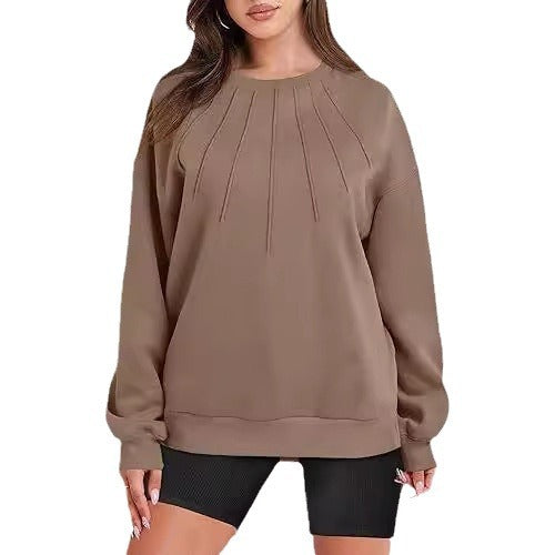 Damer avslappnad sweatshirt med strukturerad design Mirla-Eva Jonsson