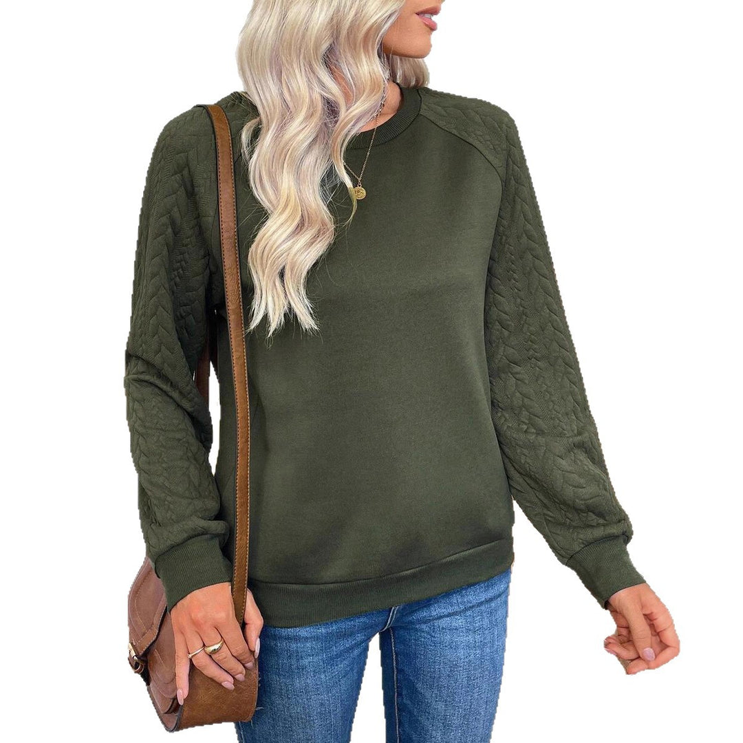 Damer avslappnad sweatshirt med strukturerade ärmar Mirla-Eva Jonsson