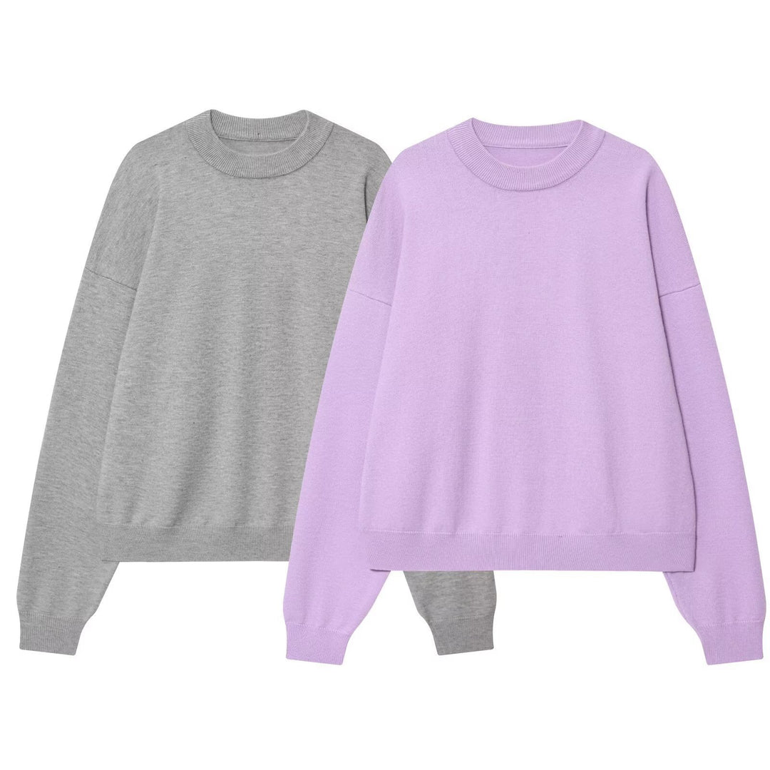 Damer avslappnad sweatshirt med tight krage Mirla-Eva Jonsson