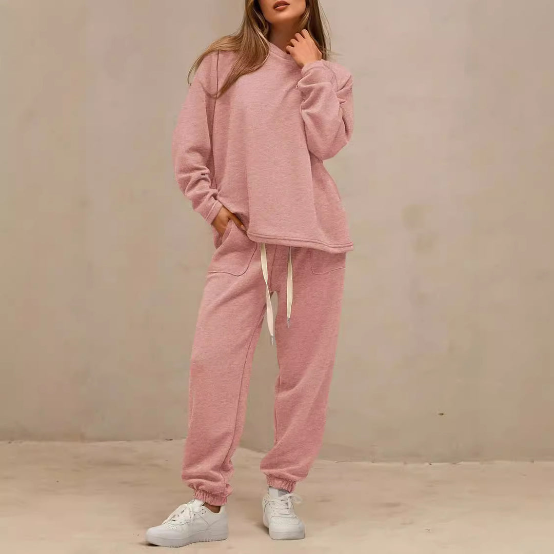 Damer avslappnad sweatshirt och joggerset Mirla-Eva Jonsson